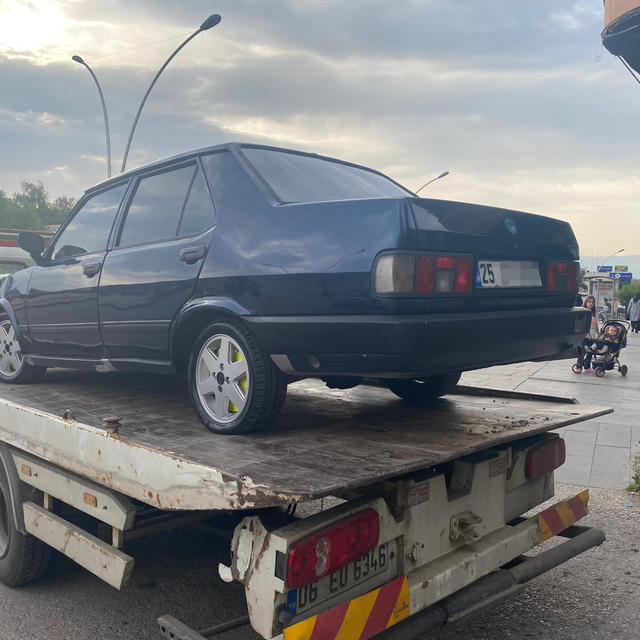 Erzurum'da drift atan sürücüye 48 bin 559 lira ceza kesildi