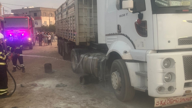 Mardin'de tırın yakıt deposunda meydana gelen patlamada 7 kişi yaralandı