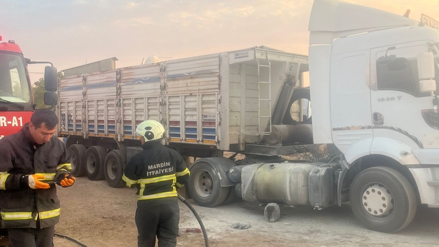 Mardin'de TIR'ın yakıt deposu patladı: 7 yaralı