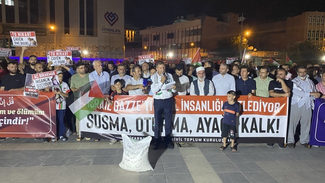 Diyarbakır'da İsrail'in Gazze'ye saldırıları protesto edildi