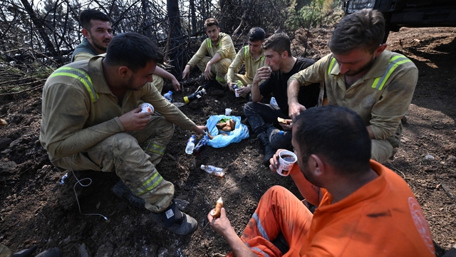 Karabük'te orman işçilerinin alevlerle mücadelesi sürüyor