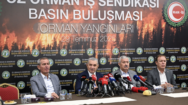 Öz Orman-İş Sendikası Genel Başkanı Aslan, basın toplantısı düzenledi: