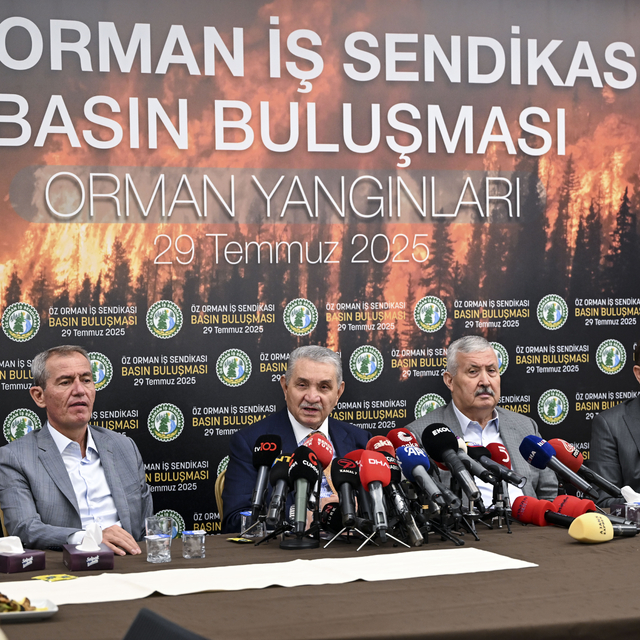 Öz Orman-İş Sendikası Genel Başkanı Aslan, basın toplantısı düzenledi: