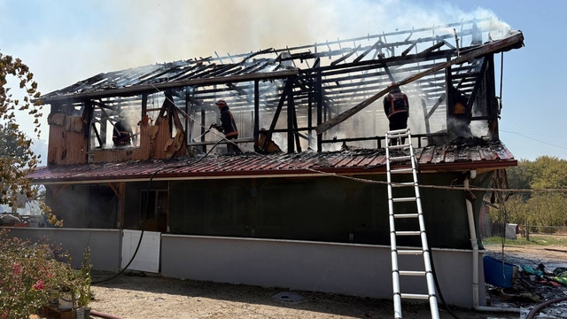 Sakarya'da çıkan ev yangını söndürüldü