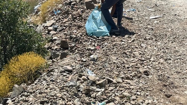 Orhaneli'de çevre temizliği yapıldı