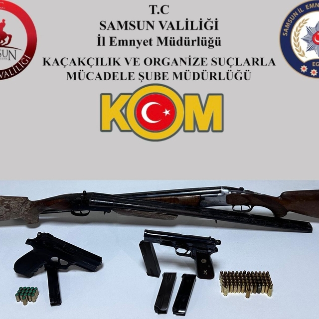 Samsun'da silah kaçakçılığına yönelik operasyonda 1 zanlı yakalandı