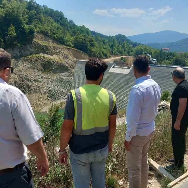 Türkeli'de Zimari Göleti projesinde sona yaklaşıldı