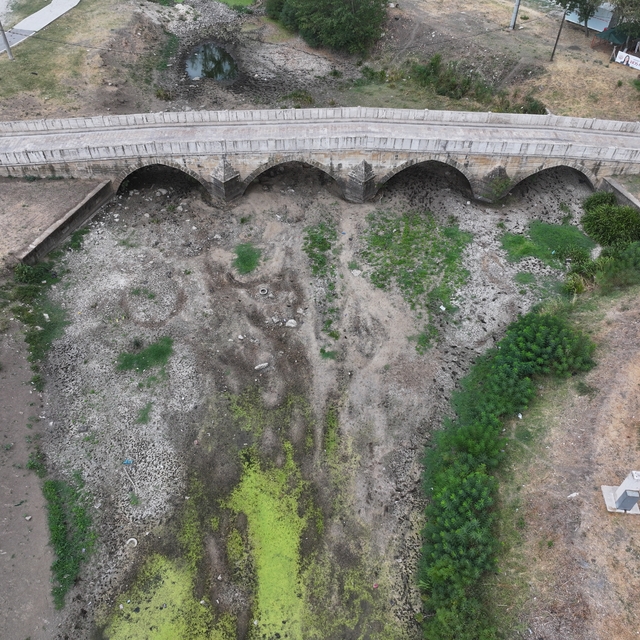 Tunca Nehri'nde su akışı durdu