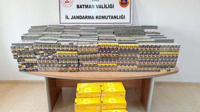 Batman'da 8 bin 940 paket bandrolsüz sigara ele geçirildi