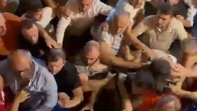 Rize'de amatör turnuvadaki arbede kamerada