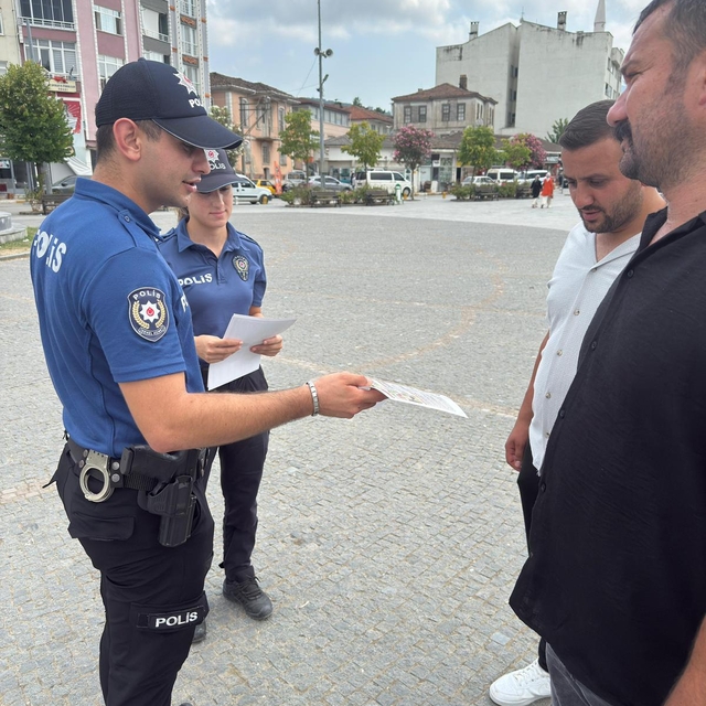 Alaçam Emniyeti orman yangınlarına karşı farkındalık için bilgilendirme yap...
