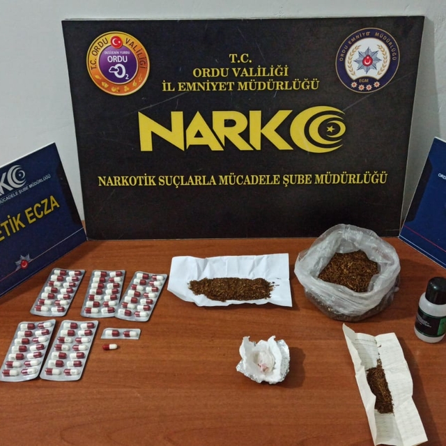 Ordu'da uyuşturucu operasyonlarında yakalanan 4 zanlı tutuklandı