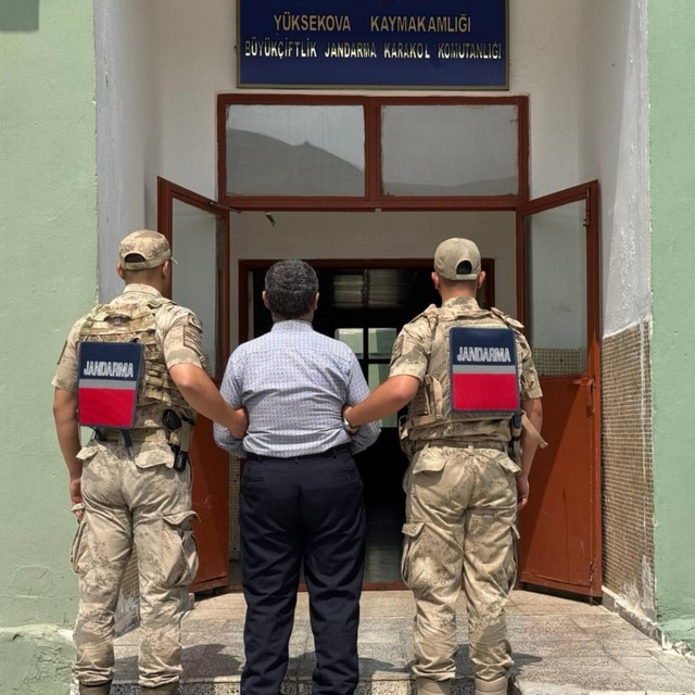 Hakkari'de 8 yıl 9 ay hapis cezası bulunan hükümlü yakalandı