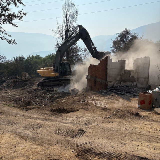 Karabük'te orman yangınlarından etkilenen köylerde çalışmalar sürüyor