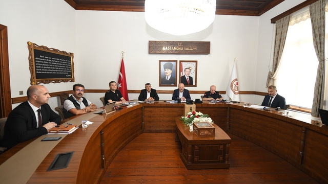 Kastamonu'da İl Güvenlik ve Asayiş Koordinasyon Merkezi Toplantısı yapıldı