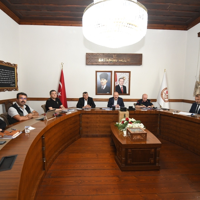 Kastamonu'da İl Güvenlik ve Asayiş Koordinasyon Merkezi Toplantısı yapıldı