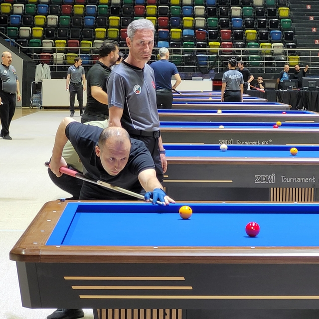 Türkiye 3 Bant Bilardo Şampiyonası'nın ikinci etabı, Samsun'da başladı