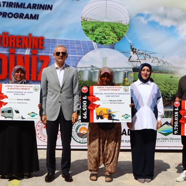 Karaman'da makine dağıtım töreni düzenlendi