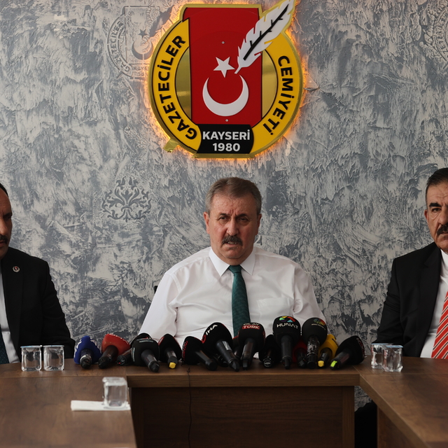 BBP Genel Başkanı Destici, Kayseri'de konuştu: