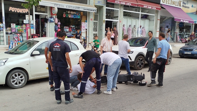 Boyabat'ta elektrikli bisiklet kazasında bir çocuk yaralandı