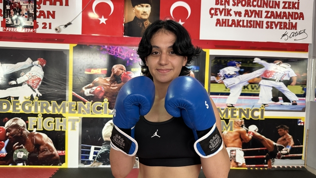Kilo vermek için başladığı kick boksta Avrupa şampiyonluğunu hedefliyor
