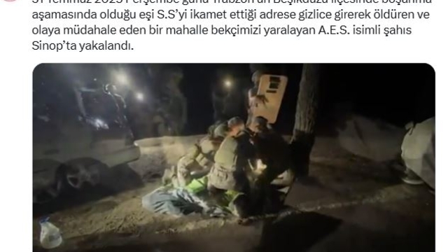 Boşanma aşamasındaki eşi Sinem'i öldürüp, bekçiyi yaralayan şüpheli, tanınmamak için saçlarını kazımış (2)