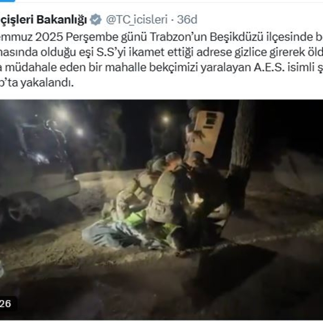 Boşanma aşamasındaki eşi Sinem'i öldürüp, bekçiyi yaralayan şüpheli, tanınm...