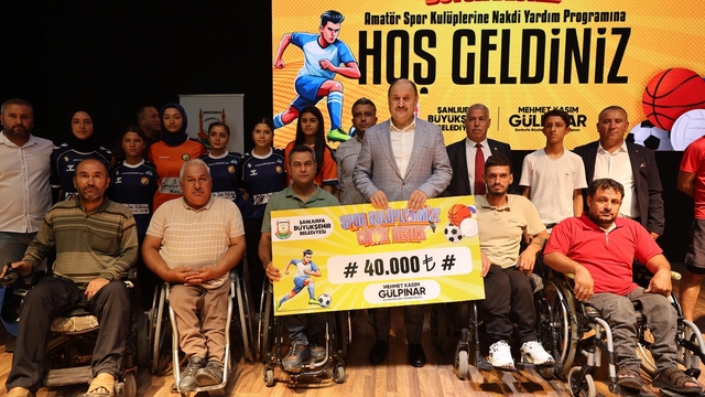 Şanlıurfa Büyükşehir Belediyesinden amatör kulüplere nakdi yardım