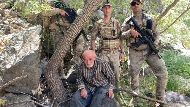 Kaybolan zihinsel engelli, İHA ile dere yatağında bulundu