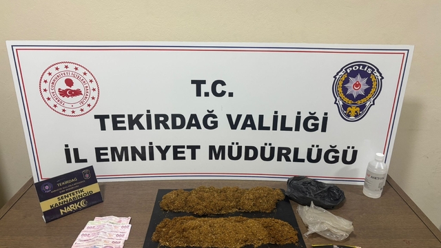 Tekirdağ'da uyuşturucu operasyonunda yakalanan 3 şüpheli tutuklandı