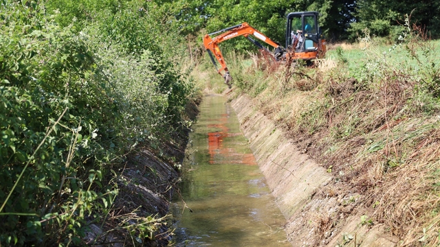 Kocaeli'de tarım arazilerini sulayan kanallar temizleniyor