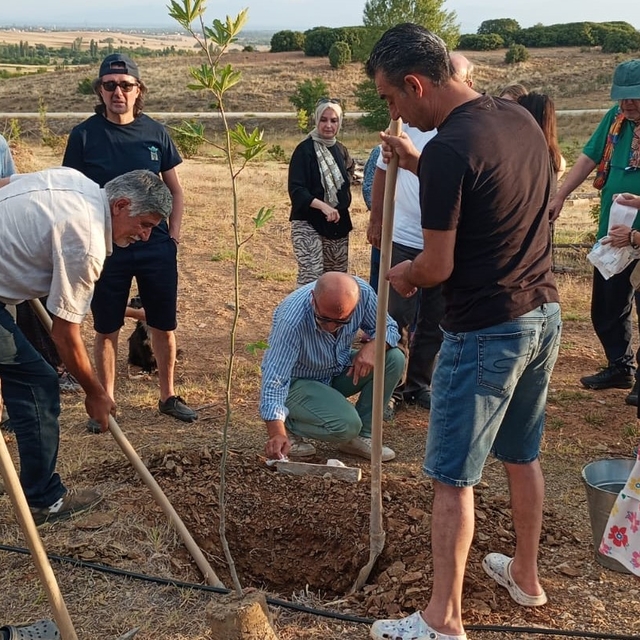 Konya'da ÇEKÜL Kurucu Başkanı Prof. Dr. Metin Sözen adına fidan dikildi