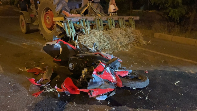 Kayseri'de traktörle çarpışan motosikletin sürücüsü hayatını kaybetti