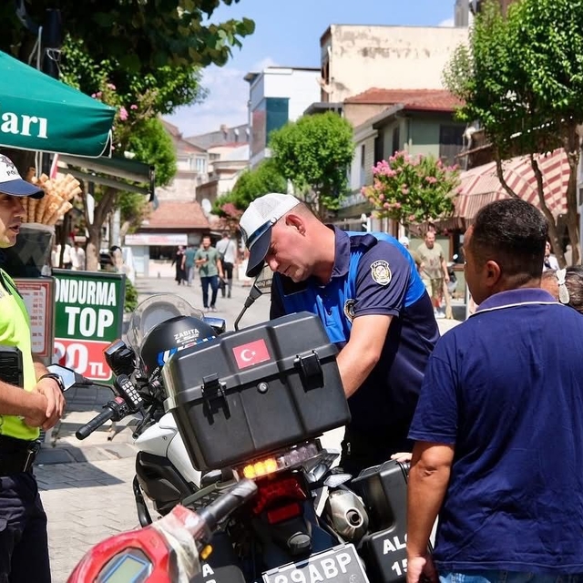 Kırklareli'nde trafiğe kapalı alanlarda motosiklet denetimi yapıldı