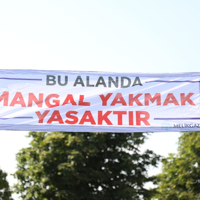 Melikgazi ilçesindeki mesire alanlarında mangal ve semaver yakmak yasakland...
