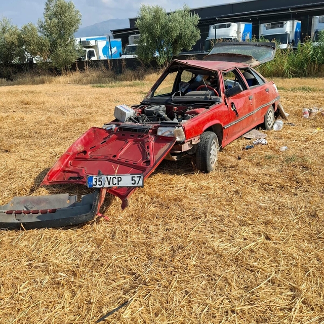 Takla atan otomobilin sürücüsü öldü