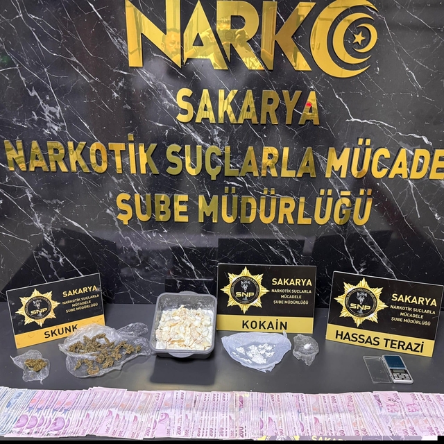 Sakarya'da uyuşturucu operasyonunda yakalanan zanlı tutuklandı