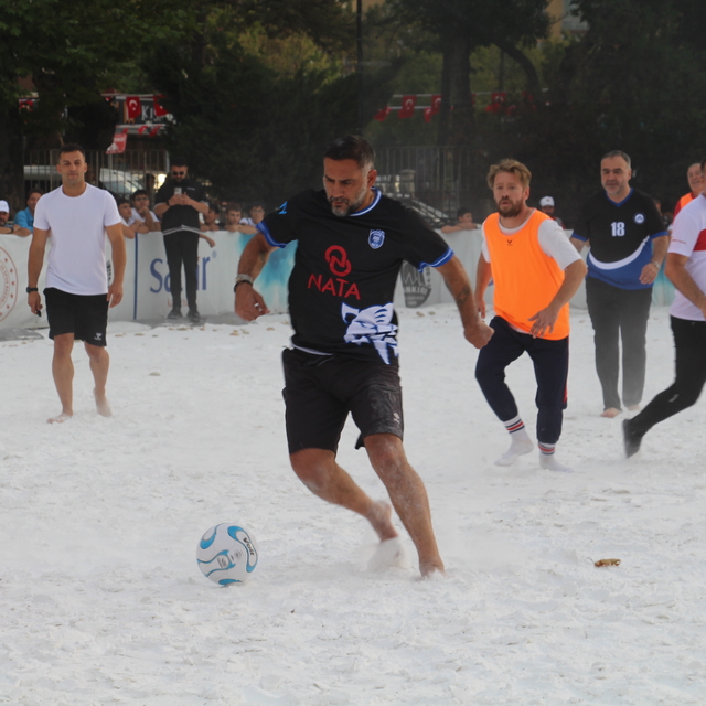 Çankırı Tuz Festivali'nde 'tuz' zeminde futbol turnuvası düzenlendi