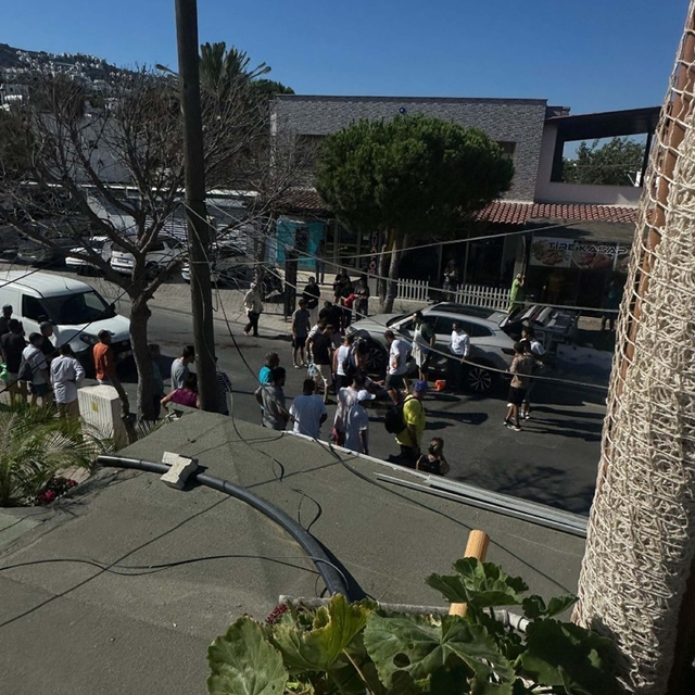 Bodrum'da 'yol verme' kavgasında 1 tutuklama