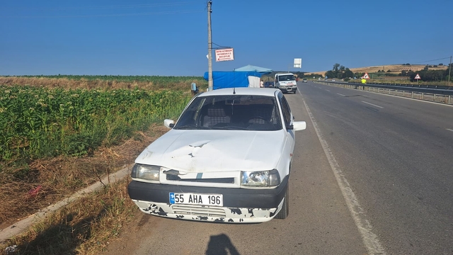 Samsun'da iki otomobil çarpıştı, 6 kişi yaralandı