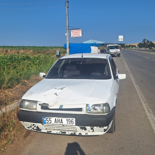 Samsun'da iki otomobil çarpıştı, 6 kişi yaralandı