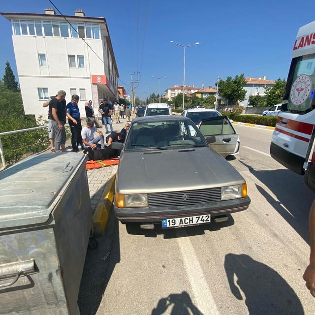 Çorum'da trafik kazasında 1 kişi yaralandı