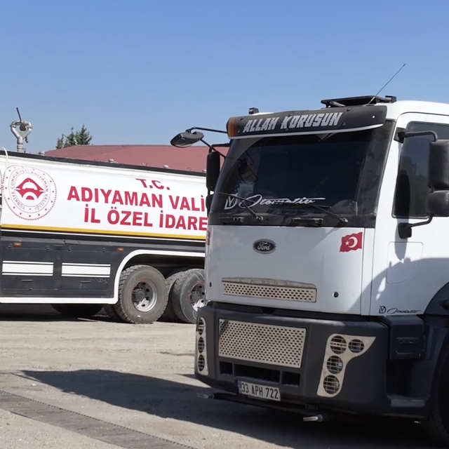Adıyaman'da tozla mücadele için 6 arazöz göreve başladı