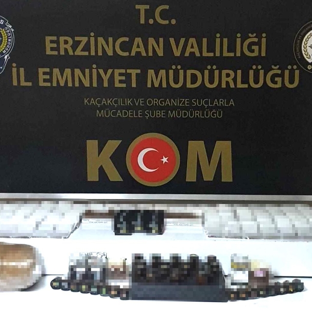 Erzincan'da tütün ve sigara kaçakçılığı operasyonunda 2 şüpheli yakalandı