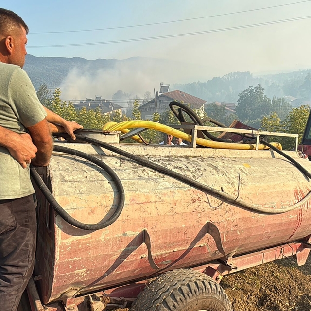 Bartın'da orman yangını