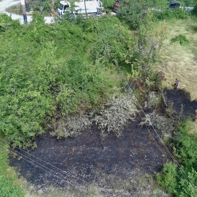Türkeli'de otluk alanda çıkan yangın söndürüldü