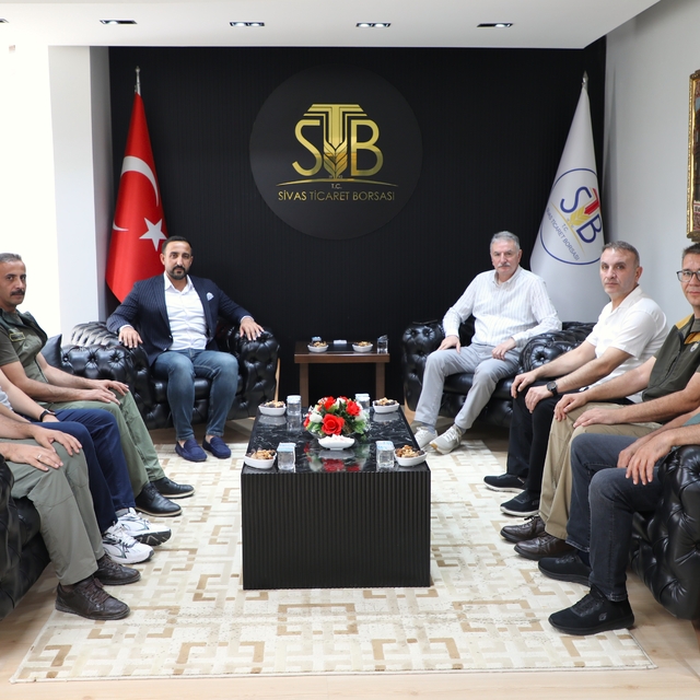 TMO Genel Müdürü Ahmet Güldal, Sivas Ticaret Borsası'nı ziyaret etti