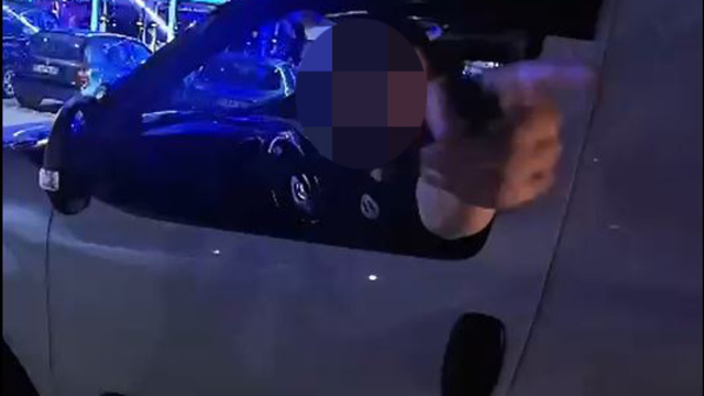Motosiklet sürücüsüne saldırmaya kalkışan şüpheliye gözaltı