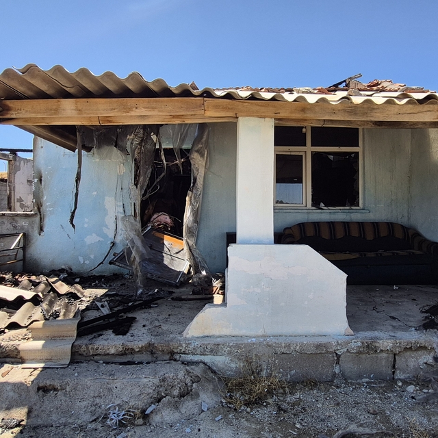 Bahşılı'da çoban evinde çıkan yangın hasara yol açtı