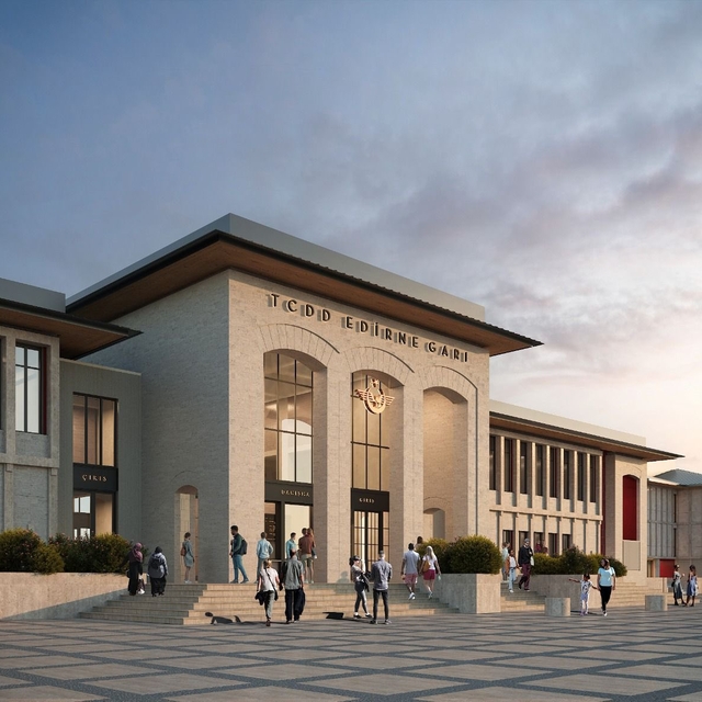 Edirne Gar Binası yeniden inşa edilerek hizmete açılacak
